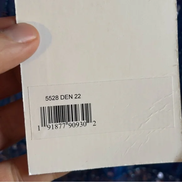 Mac Duggal Light Blue Sequin Tea-Length V-Neck Long Sleeve Formal Dress 22 *NOTE - Picture 11 of 16